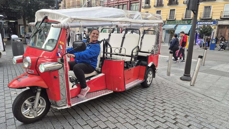1.5-hour Tuk Tuk Tour in Madrid - Calle Mayor and Plaza de la Villa: old Madrid in short form