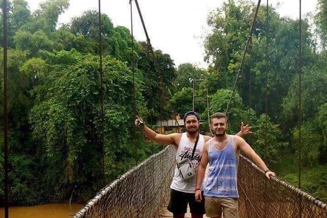 Afternoon tour by tuk tuk to bamboo train,bat cave,killing cave,countryside. - Kampong Pil Pagoda and the river village break before the train