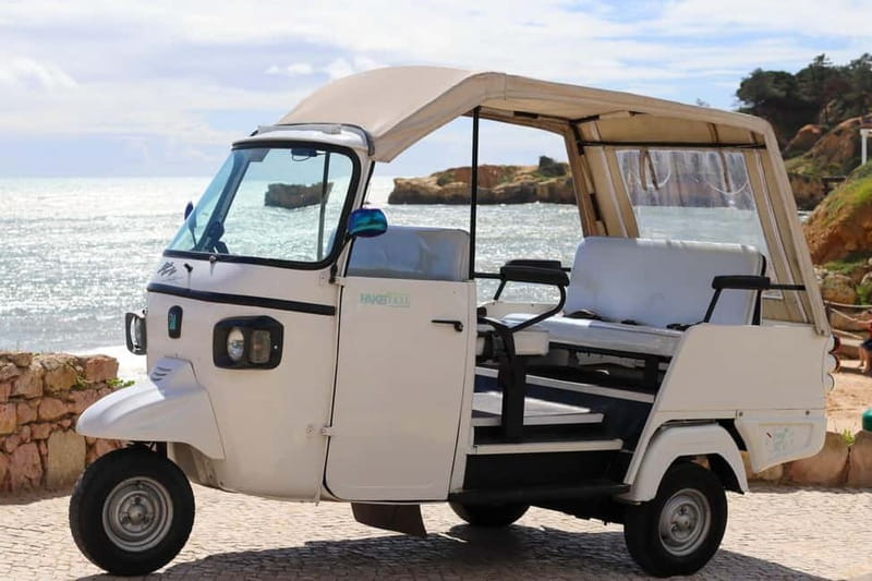 Albufeira: Best Views & Photo Spots Tuk Tuk Tour (Private) - Praia da Oura: sea views and quick photo time
