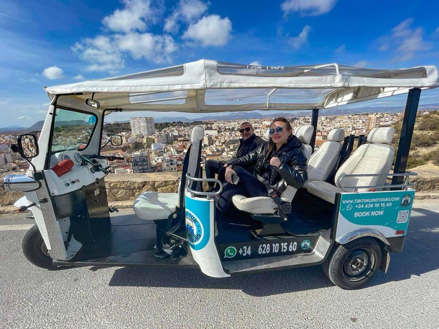 Alicante Tuk Tuk Overview Tour - Your ride: comfort, canopy, and bumpy-street reality