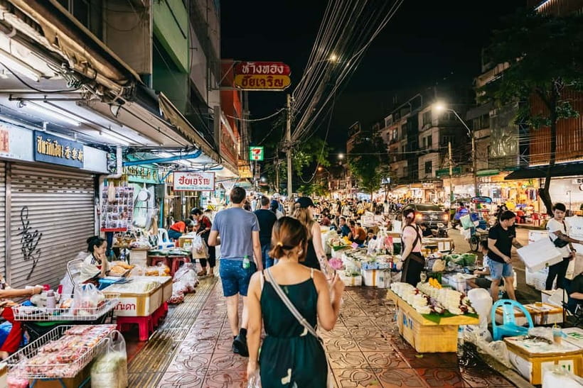 Bangkok: Midnight Food Tour by Tuk-Tuk - The rooftop bar with Wat Arun in view