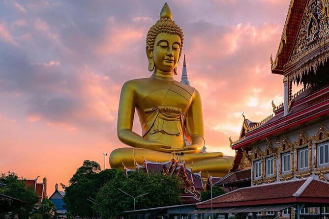 Bangkok : Sunset Food tour by Tuk Tuk boat with big Buddha view - What you actually eat: 5+ snacks, dinner, and coffee/tea