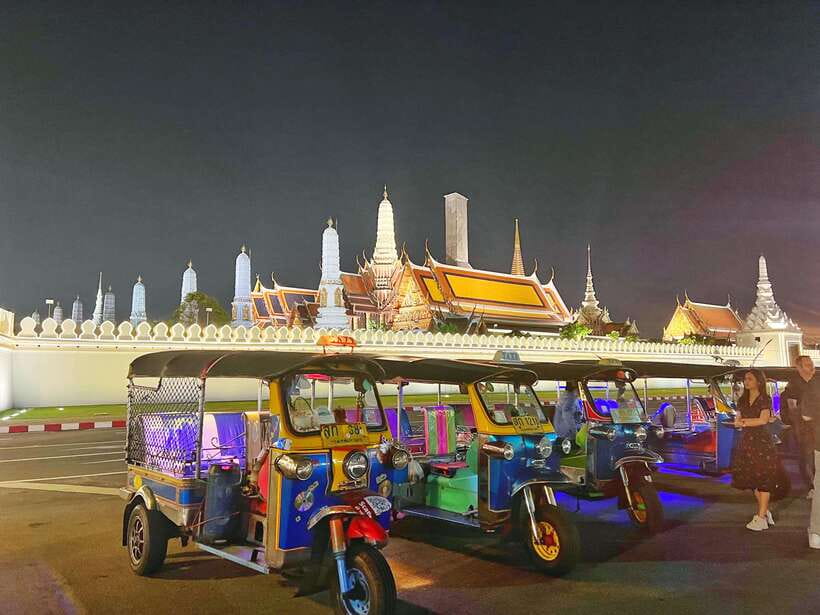 Bangkok Tuk-Tuk by Night with Chinatown Street Food Meal - From BTS Saphan Taksin to the River of Kings