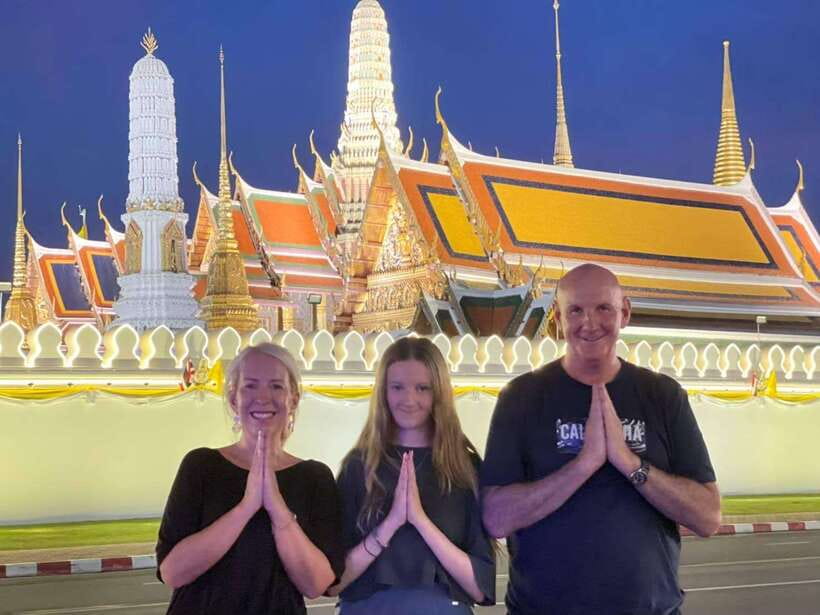 Bangkok Tuk-Tuk by Night with Chinatown Street Food Meal - Wat Arun at night: seeing prangs, not the full temple
