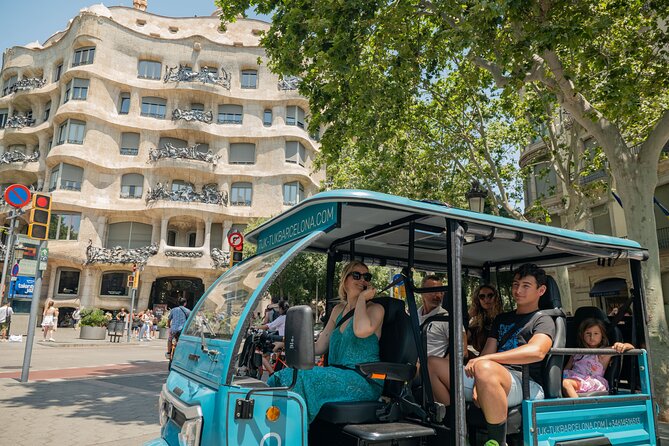 Barcelona Panoramic Private Tuk Tuk Tour - The architecture stretch: bullring to UNESCO modernism to Gaudí faces