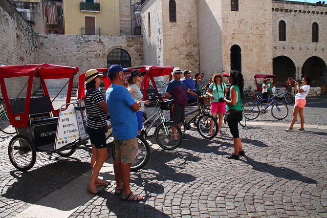 Bari Rickshaw Tour - Piazza del Ferrarese: old-town access, and a Roman surprise