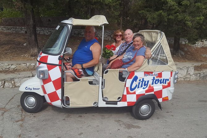 Classic Tuk Tuk City Tour Split - Croatian National Theatre, Venetian tower area, and Gripe Fortress views