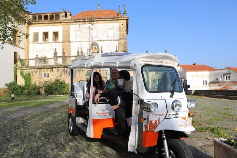 Coimbra: TukTuk Adventure. Local and multilingual host. Hotel pickup. - Electric Tuktuk Comfort for Coimbra’s Steep Streets