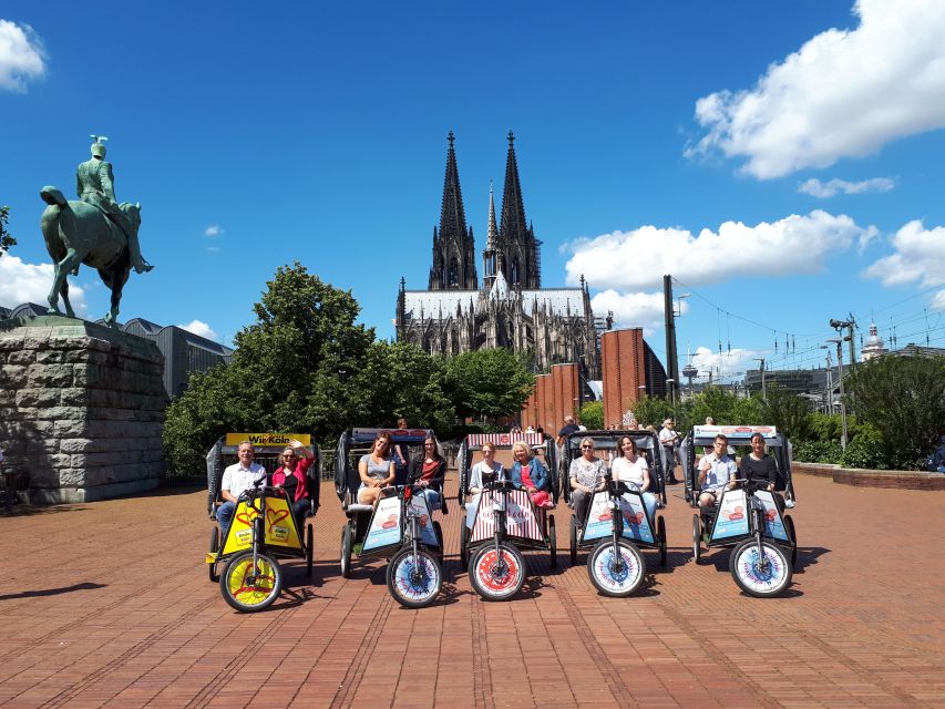Cologne: Rickshaw Sightseeing Tour - Riding Toward the Rhine: Riverside Views From the Right Angle
