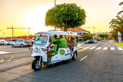 Costa Adeje: Tuk Tuk Tour - Plaza El Duque: when luxury meets a quick history lesson