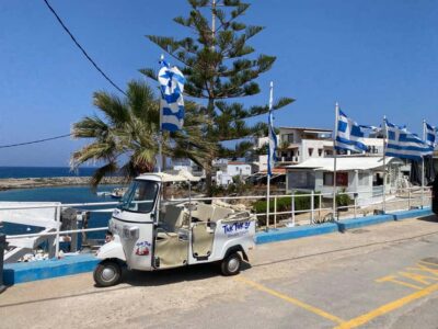 Crete: Malia, Potamos Beach, and Sissi Tuk Tuk Tour - Start in Malia: Beach Road Sea Air and Fast Orientation