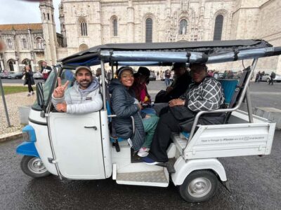 Discover beautiful Lisbon aboard a tuk tuk - Price and group setup: $261 per group (up to 5)