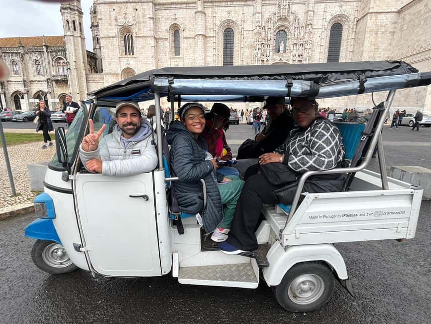 Discover beautiful Lisbon aboard a tuk tuk - Price and group setup: $261 per group (up to 5)