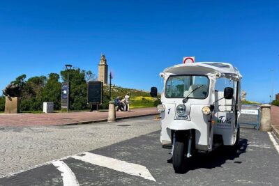 Discover Coruña 1 hour Private Tour in Tuk tuk - The ride experience: audio guide, AC, and real comfort