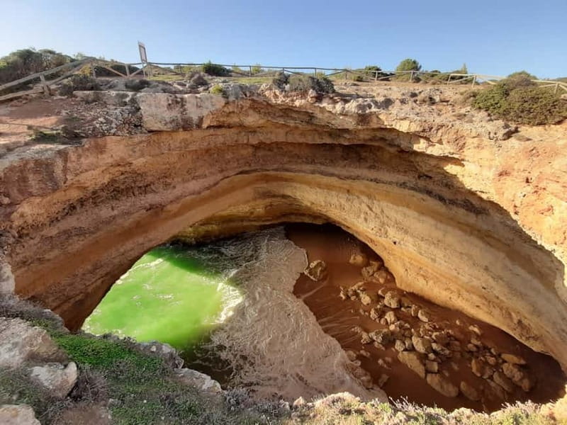 From Albufeira: Tuk-Tuk Tour to Benagil Caves - Praia da Marinha and the Seven Hanging Valleys walk