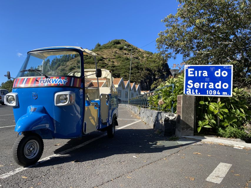 From Funchal: Madeira Nuns Valley Sightseeing Tuk-Tuk Tour - Pico dos Barcelos viewpoint: 355 meters and the Desert Islands test