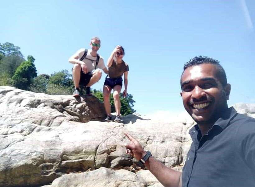 From Kandy: Knuckles Mountain Range Tuk Tuk Safari - Sera Ella waterfall: The payoff stop for your legs