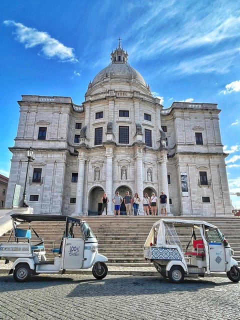 Guided Electric Piaggio Tuk-Tuk Tour of Historic Lisbon - Price and value for a private group up to 2