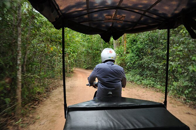Guided Private Tuk Tuk Tour Angkor Wat and Small Circle and Five Extras - From East Gate to brick carvings: the morning temple run