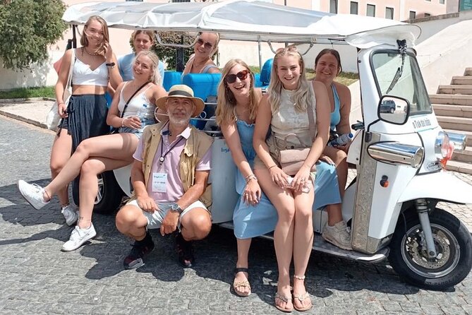 Halfday Tuk Tuk Tour Lisbon Highlights-Viewpoints-Local Stories - Alfama on Four Wheels: Tiles, Fado Air, and the Market Factor