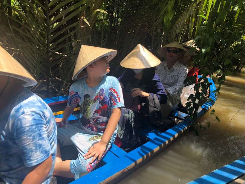 HCM: Mekong Delta Islands Boat & Tuk-Tuk Tour with Tastings - Three Kinds of Water Travel: Canal Rowboat, River Motorboat, Island Views