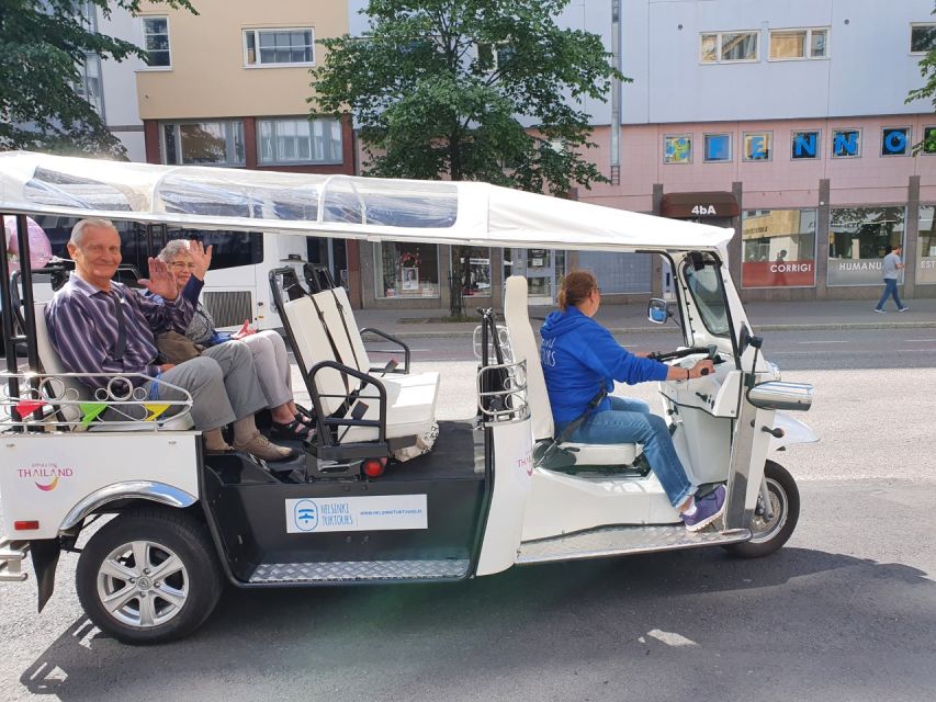 Helsinki City: 2.5-Hour City Tour with Electric TukTuk - Presidential Palace and Helsinki Cathedral: power and faith, framed by the route