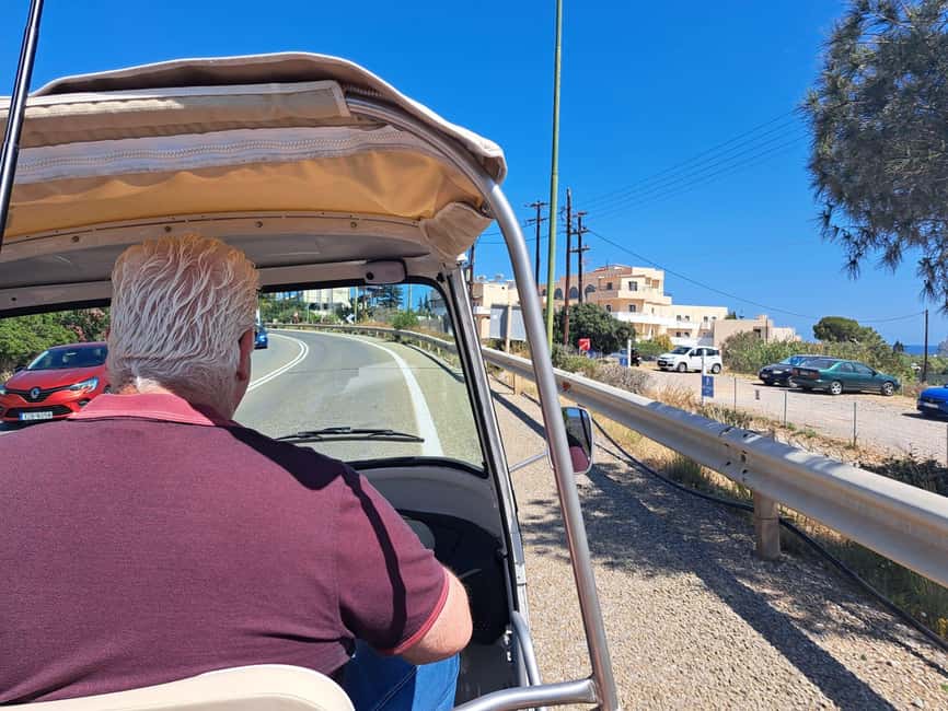 Hersonissos: Private Tuk Tuk Tour with Sea Views - Port of Hersonissos sea views: fishing boats and salt-air calm