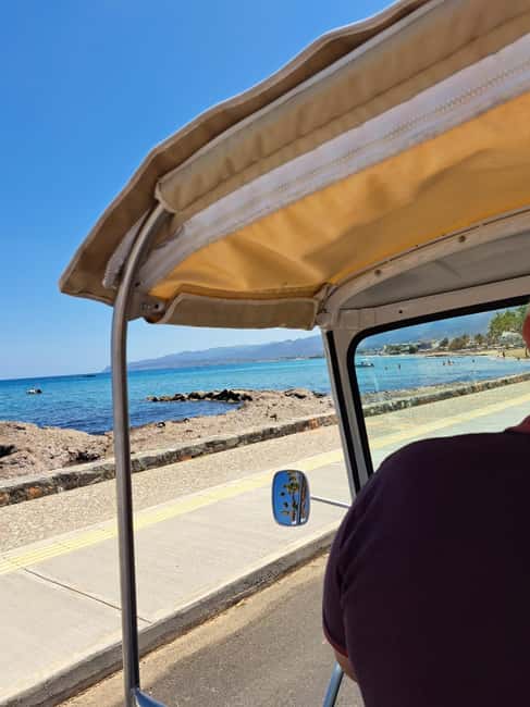Hersonissos: Private Tuk Tuk Tour with Sea Views - Anissaras Beach: the short photo moment that pays off