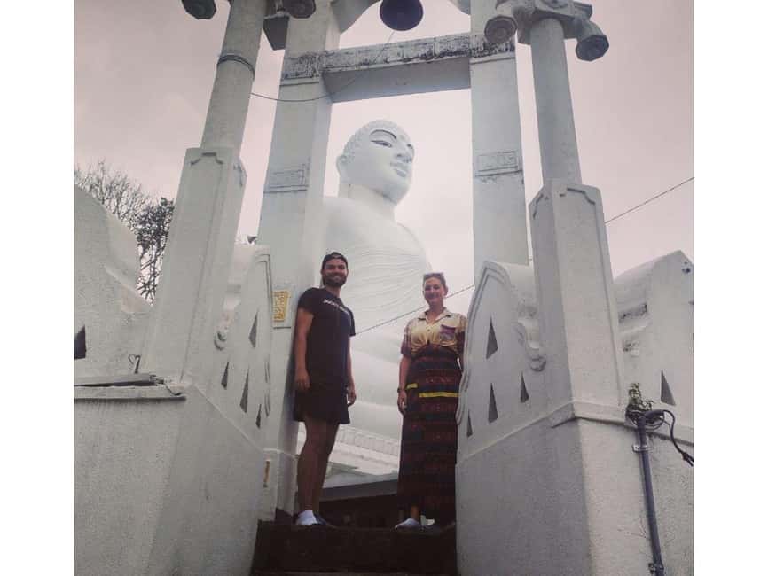 Kandy to Pinnawala Orphanage and Ambuluwawa TukTuk Day Tour - Bahirawakanda Temple and the Kandy City View Finish