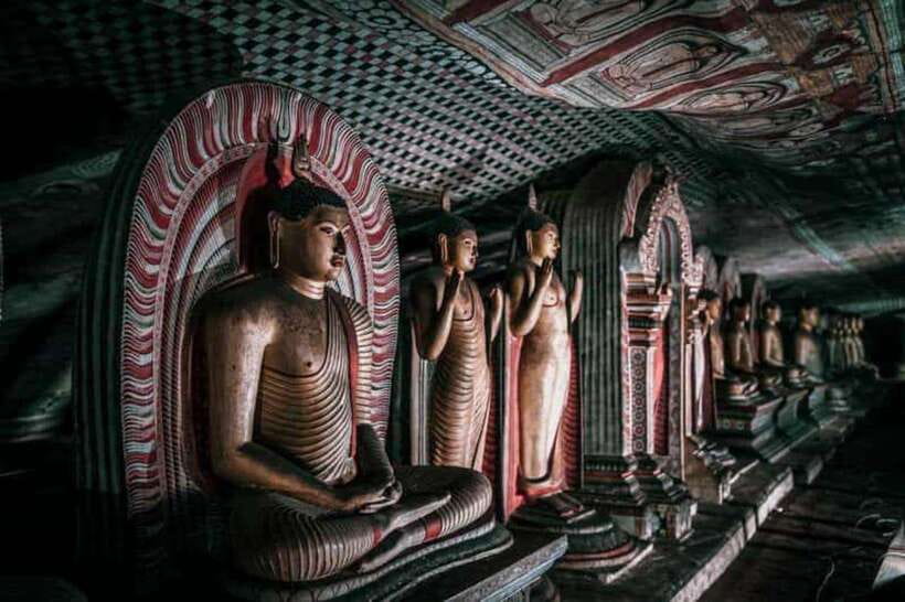 Kandy to Sigiriya Private Tour by Tuk Tuk with All Fees - Dambulla Cave Temple: the UNESCO wow factor, plus a viewpoint reward