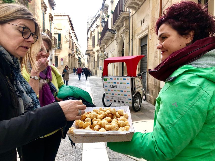 Lecce: Guided Tour & Street Food Tasting by Rickshaw - Second Tasting Stop at a Local Bar: Two Flavors, One Route