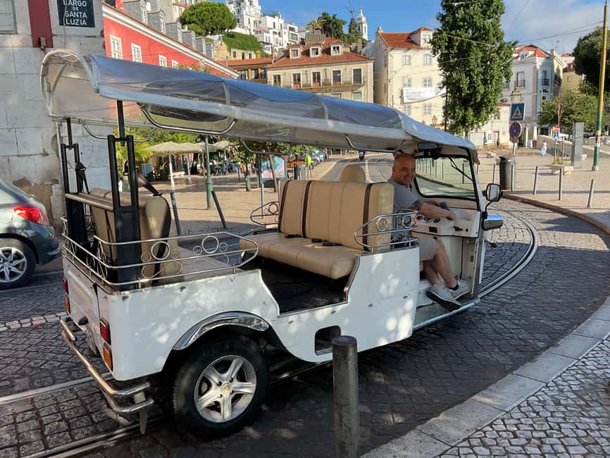 Lisbon:2-hour sightseeing TukTuk Tour with free Pickup - Two hours across Alfama, Graça, Baixa, Chiado, and Bairro Alto