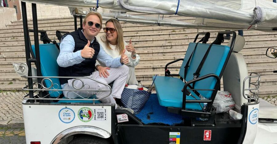 Lisbon: Belem Sightseeing Tour by Eco TukTuk - Passing the 25th of April Bridge and riding the modern waterfront