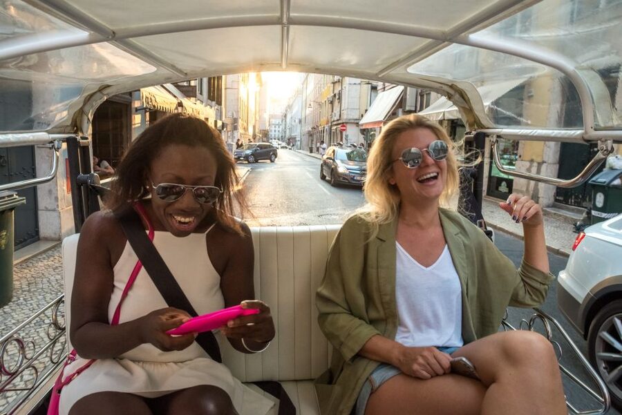Lisbon by Tuk Tuk Guided Tour: City of Neighborhoods - Meet at Rossio Square, then roll out in an electric tuk tuk