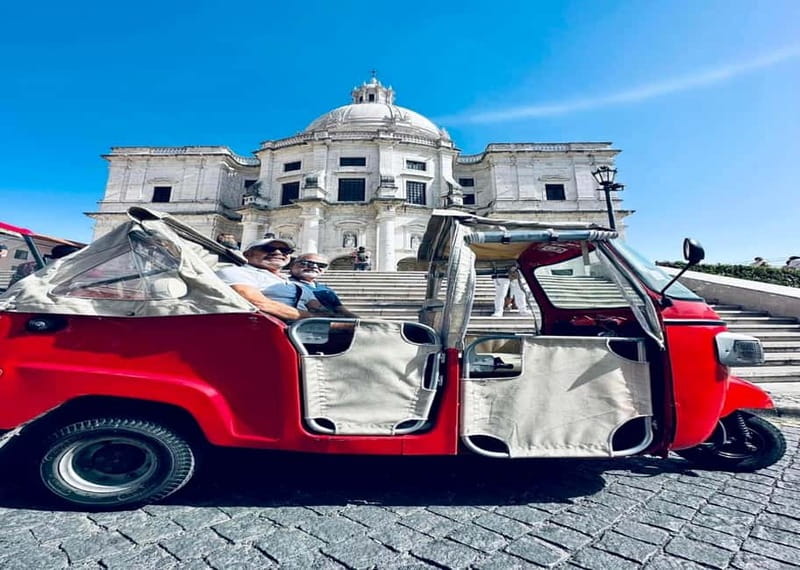 Lisbon: City Tuk-Tuk Guided Tour with Hotel Pickup - Miradouro de Santa Luzia and Portas do Sol: viewpoint time without the hike