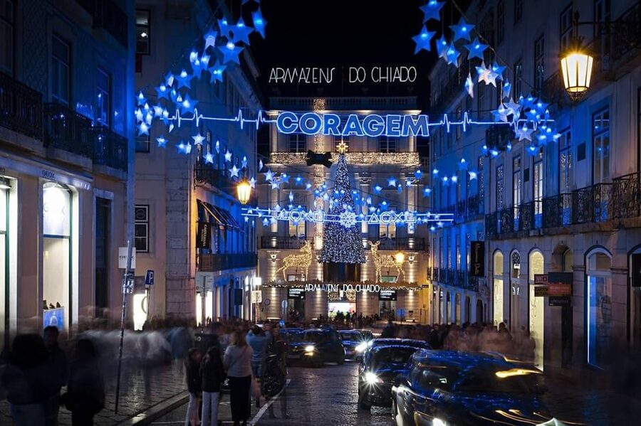 Lisbon: Private Christmas Lights Tour by Eco Tuk Tuk - Baixa Pombalina and the Commerce Square area: classic Lisbon, lit up