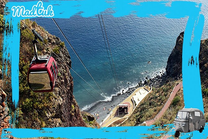 Madeira Garajau Christ King and Funchal Tuk Tuk Tour by MadTuk - Garajau’s Cristo Rei: Christ the King over the beach