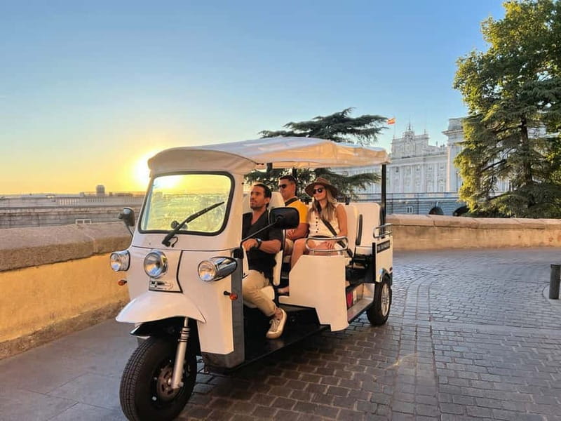 Madrid: Discover the City by Private Electric Tuk Tuk - Getting On Board: Meeting Point and the Pickup Feel