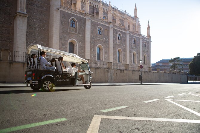 Madrid Expert Tour with Local Guide in Eco Tuk Tuk Private - Royal Madrid: Plaza de Santa Ana, San Francisco el Grande, and Almudena