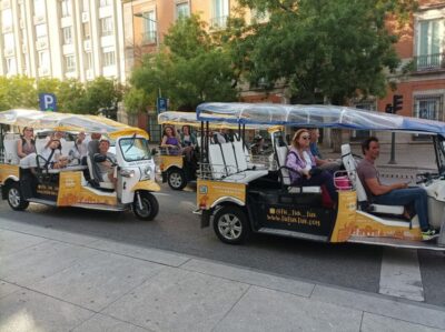 Madrid: Modern tour with Private guide in yellow tuk tuk - Royal Palace and Almudena Cathedral: grandeur without the full-day commitment
