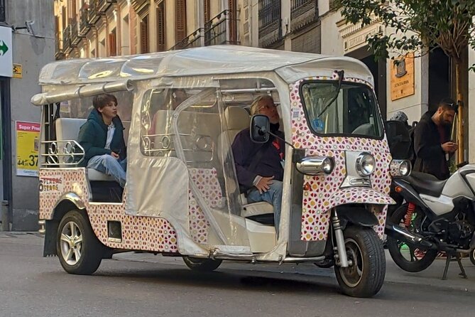 Madrid Sightseeing Tuk Tuk Tours - The UNESCO-recognized boulevard: Paseo del Prado in motion