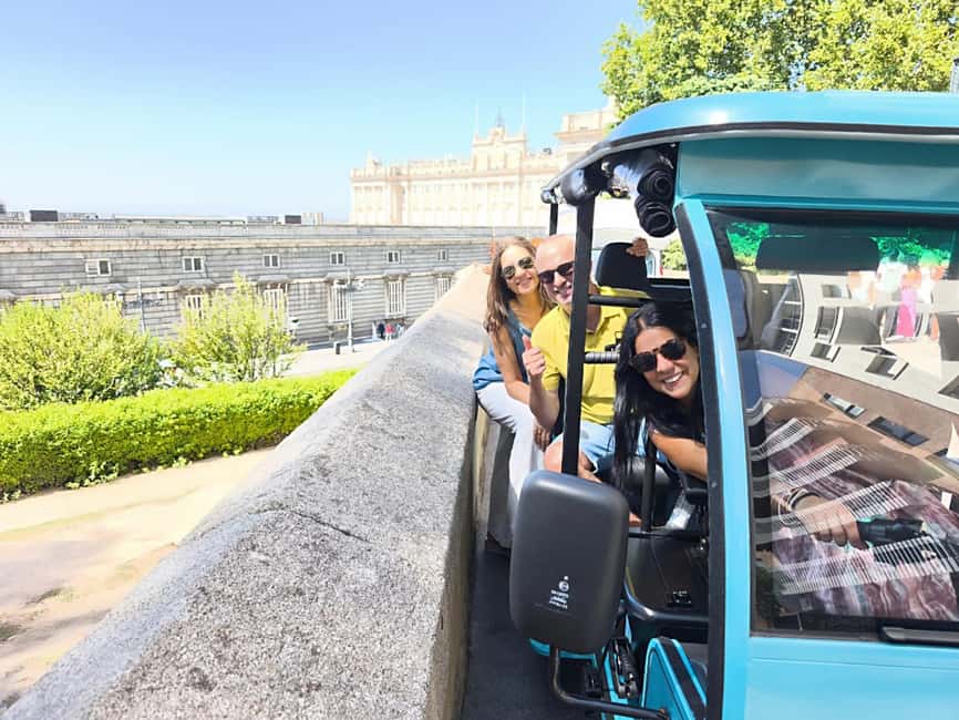 Madrid: Tour with Tuk Tuk Zero: The Best of Madrid in 2h 15min - Where to meet at Neptune Fountain and what you’ll have on board