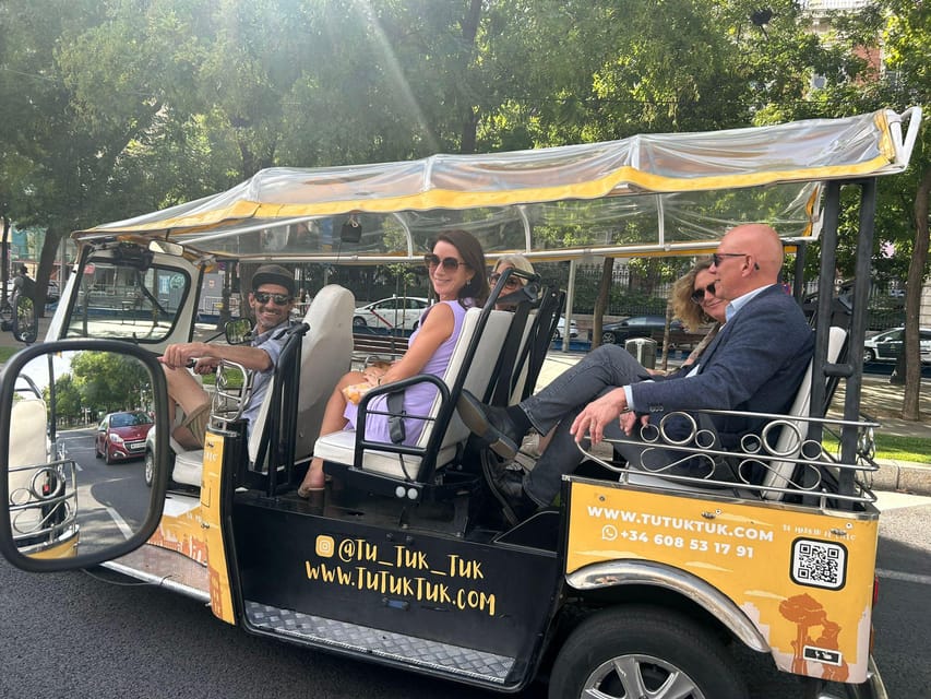 Madrid: Traditional Tour wh Private guide in yellow Tuk Tuk - Key highlights you’ll actually feel