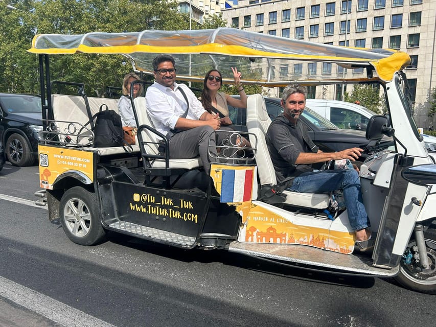 Madrid: Traditional Tour wh Private guide in yellow Tuk Tuk - Opera Square to the Royal Palace: the power-center in fast motion