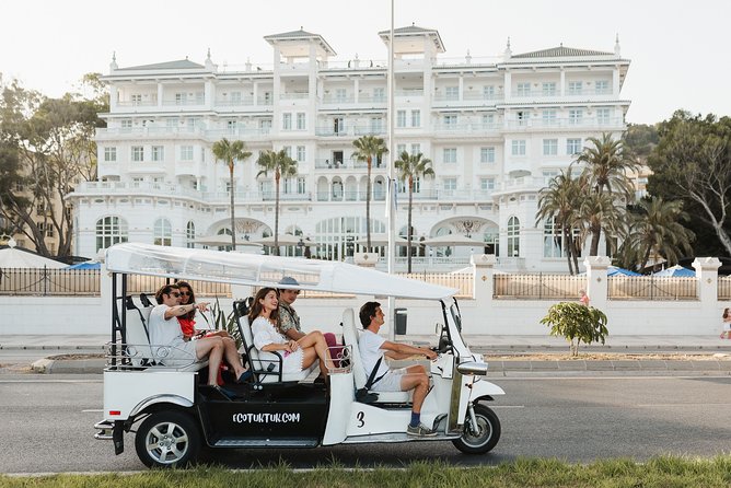 Malaga Express Tour with Local Guide in Eco Tuk Tuk Private - The Route in Plain English: From Plaza de la Marina to Coastal Views