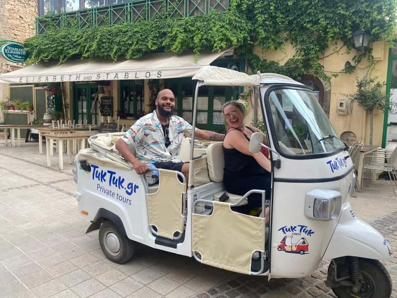 Malia: Sissi and Beyond Tuk Tuk Tour with Raki and Honey - Potamos Beach and Malia Palace: quick photo stops that still feel worth it