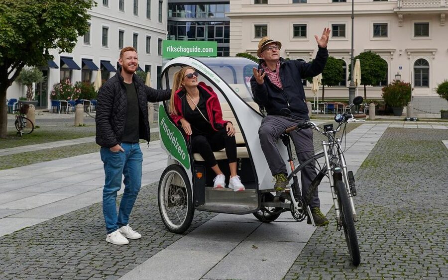 Munich: Old Town and English Garden Rickshaw Tour - Munich’s main river views: a quick change of scene