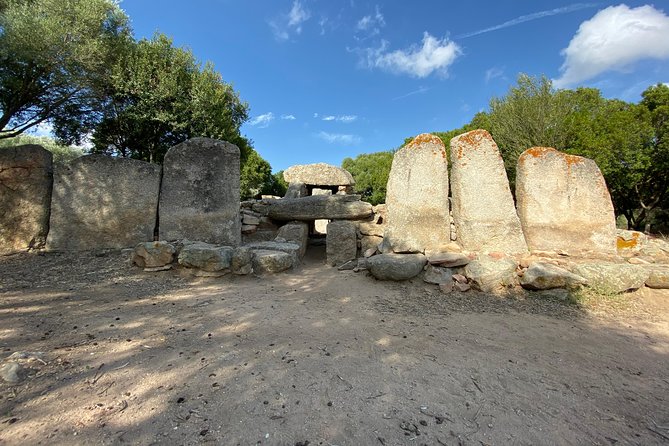 Olbia : Tuk-Tuk Tour – Ancient Treasures of Sardinia + pickup - Tomba dei Giganti Su Monte e S Abe: a bull-shaped tomb with real age