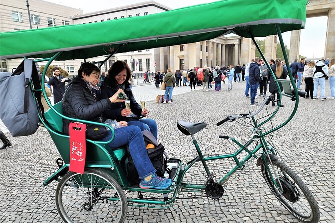 One Up to 3 Rickshaws(6 GUESTS)-Taylor Made Rickshaw Berlin Tour - From Checkpoint Charlie to Topography of Terror: intense stories, short walks
