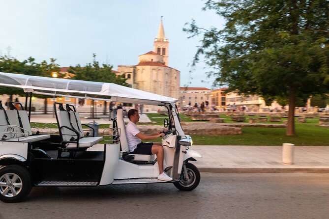 Panorama guided Zadar Eco Tuk Tuk tour - Land City Gates (Kopnena vrata): Renaissance Detail at Foša Harbour